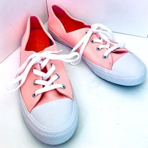 Pink Converse All Star Low Tops
